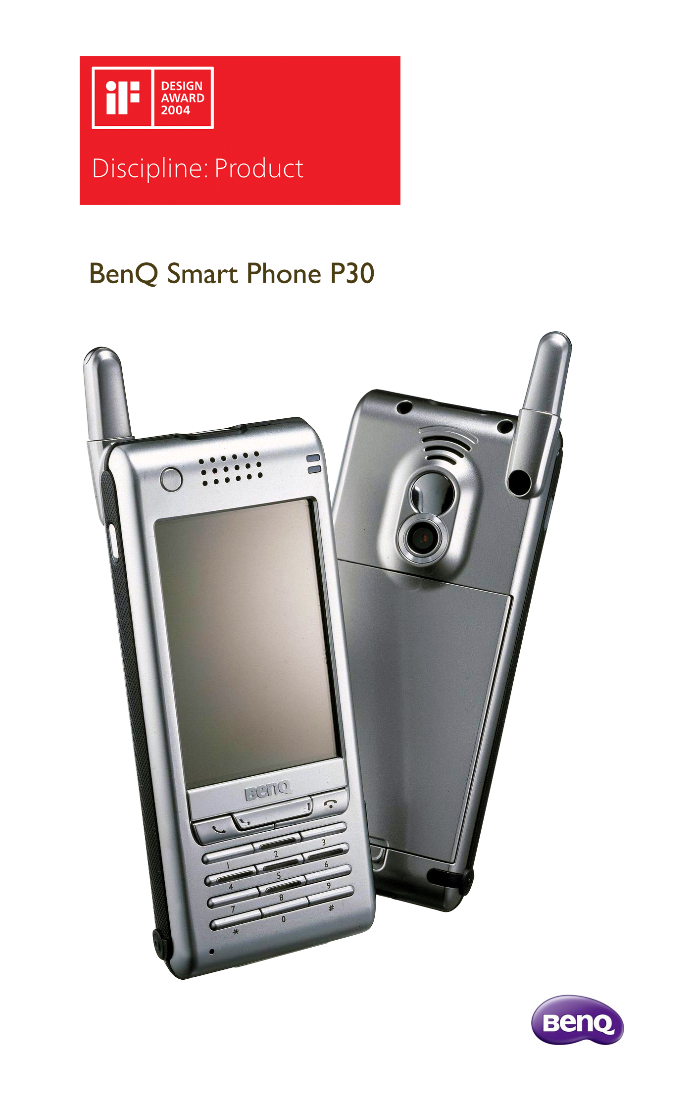 BenQ P30智能手机获颁2004 iF Design Award设计大奖