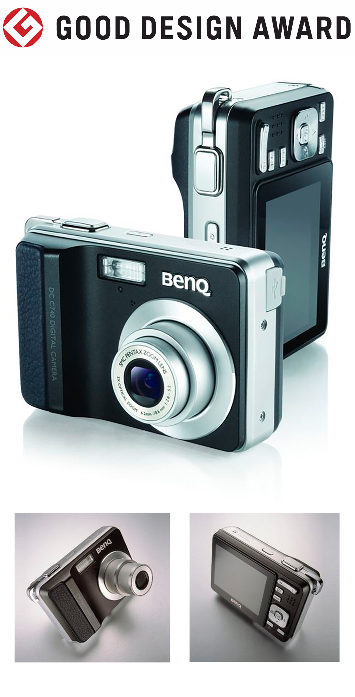 【日本】明基BenQ数码相机DC C740获颁2006年度G-Mark设计大奖（GOOD DESIGN AWARD 2006）